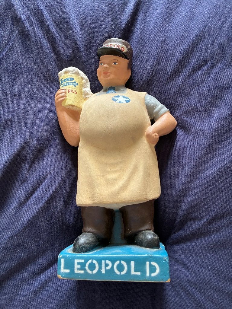 Brouwerij Leopold - pils three star - publiciteit, Verzamelen, Ophalen of Verzenden, Gebruikt, Overige typen