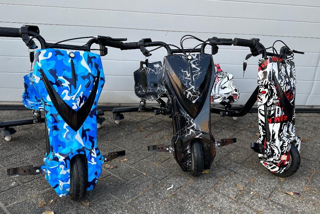 Elektrische Drift Trike Kart geel 250W 36V Bluetooth / Verin, Ophalen of Verzenden, Nieuw