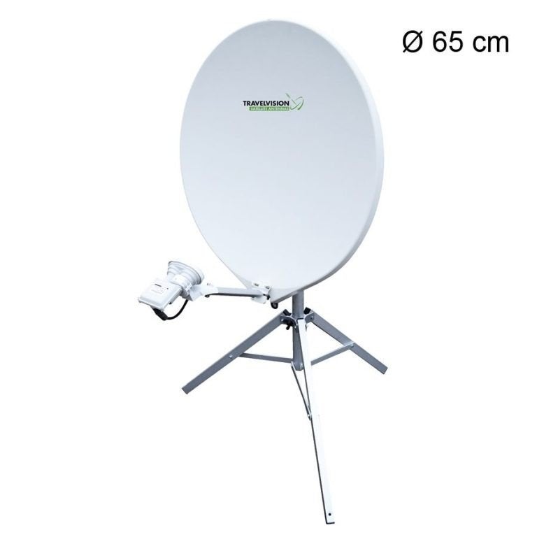 Travel Vision R7 DUO/schotelantenne/decoder DEF PRO S260HD, Caravans en Kamperen, Ophalen, Gebruikt