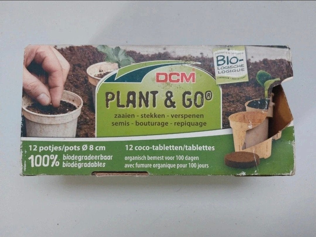 Kit de culture DCM Plant & Go — 12 pots biodégradables +, Jardin & Terrasse, Produits de culture, Enlèvement, Neuf
