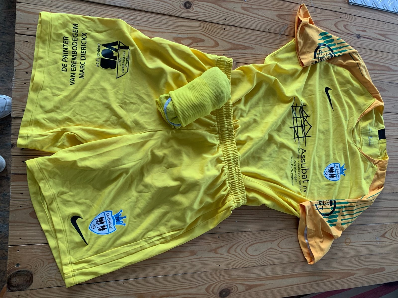 Outfit zaalvoetbal Keeper van Nike, Sports & Fitness, Enlèvement, Utilisé, Set