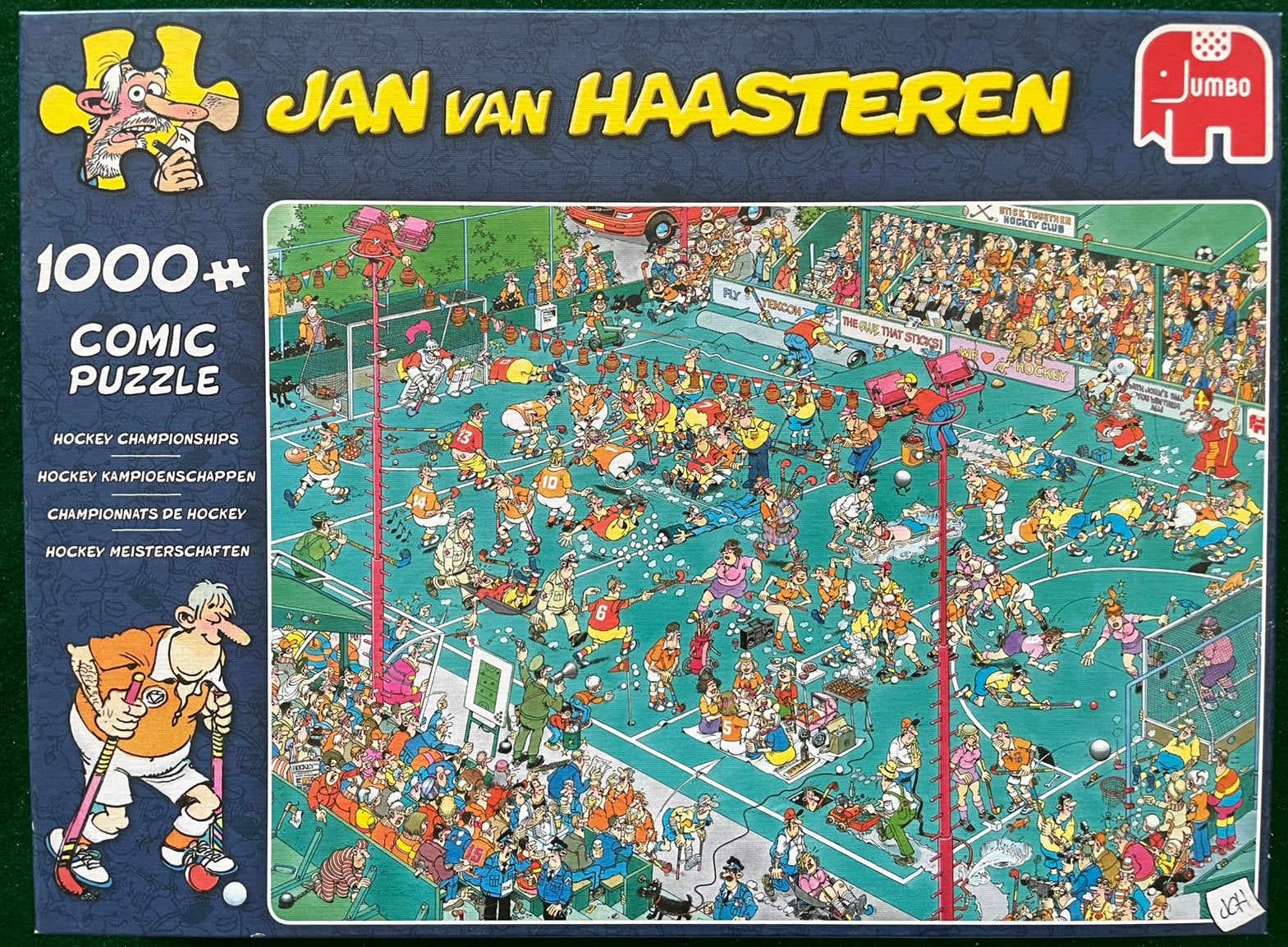 Jan van Haasteren 1000 stukjes - Hockey Kampioenschappen, Hobby en Vrije tijd, Denksport en Puzzels, Ophalen of Verzenden, Zo goed als nieuw