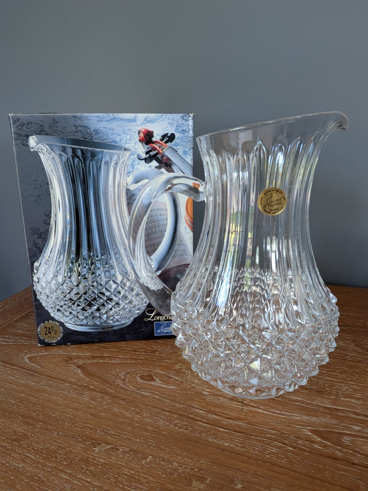 Broc / Pichet en cristal Cristal d'Arques, Enlèvement ou Envoi