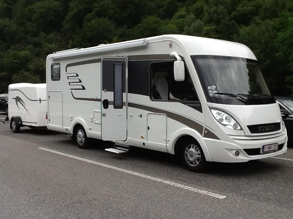 Hymer- Integraal Mobilhome - Km 45 743 - zeer verzorgd, Caravans en Kamperen, Mobilhomes, Particulier, tot en met 4, Integraal
