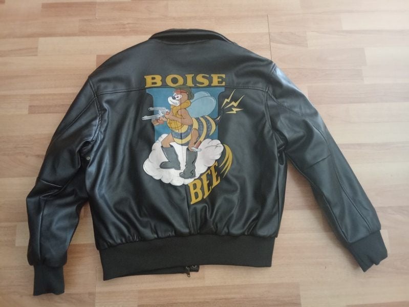 Blouson pilote US WW2 : "BOISE BEE", Ophalen of Verzenden