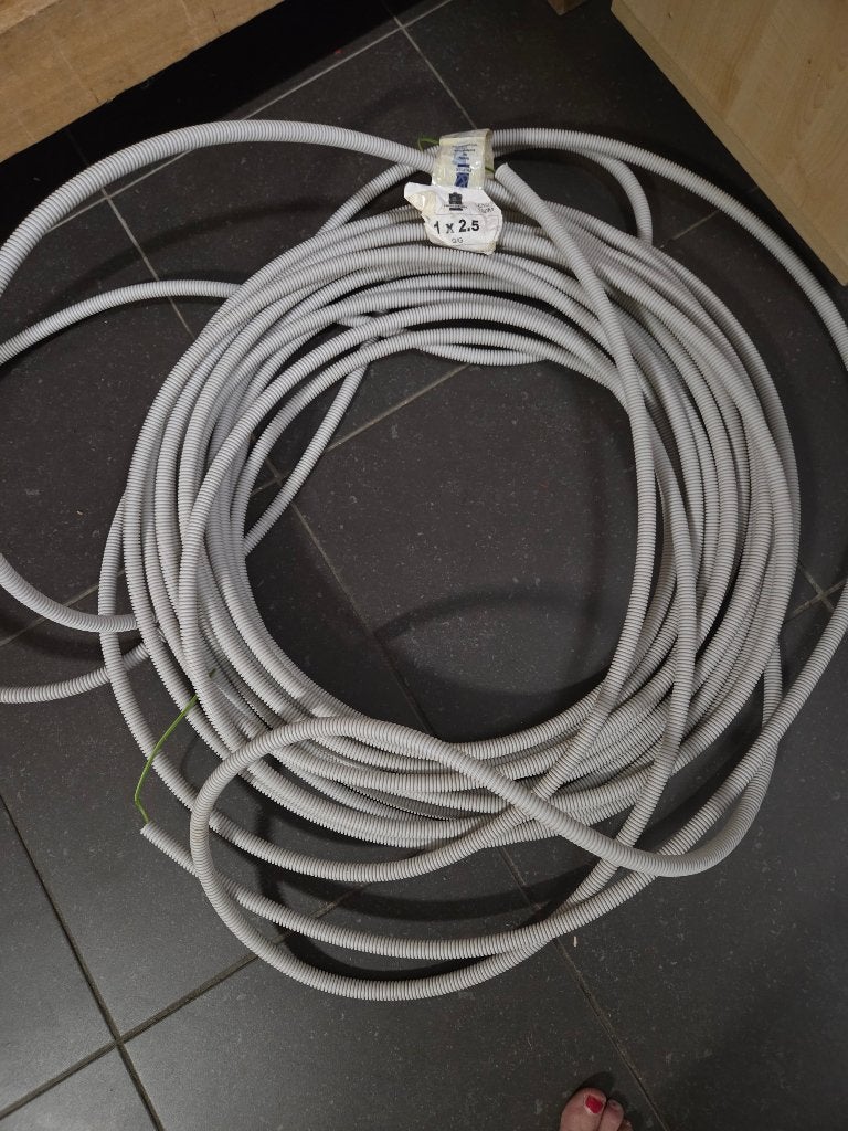 Preflex installatiebuis met aardingsdraad 20 m (1x2,5 mm²), Enlèvement, Neuf, Câble ou Fil électrique