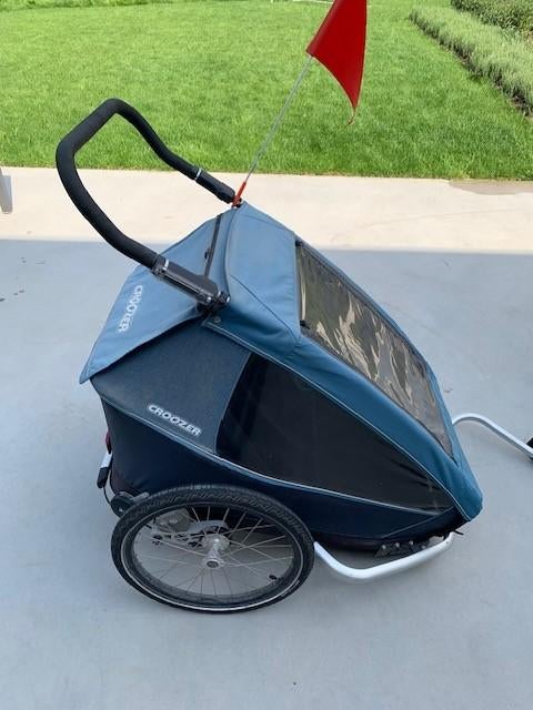 Fietskar Croozer Kid Plus for 2, Ophalen, Gebruikt, Opvouwbaar, Croozer