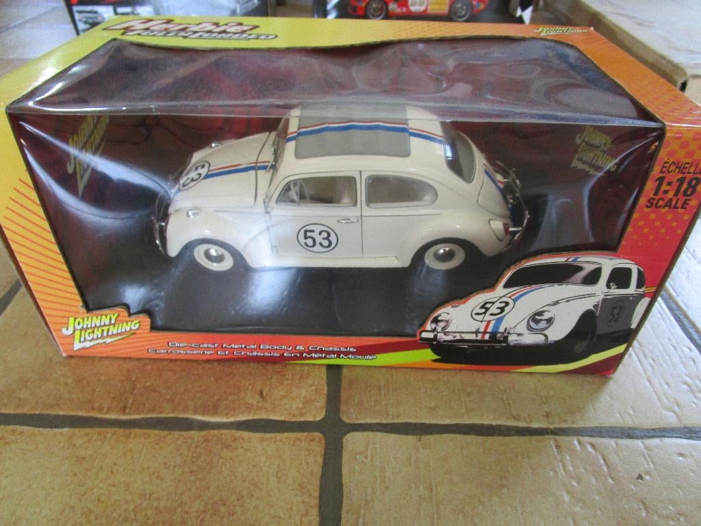 johnny lightning 1:18 vw kever herbie, Hobby & Loisirs créatifs, Enlèvement ou Envoi, Comme neuf, Voiture, Autres marques