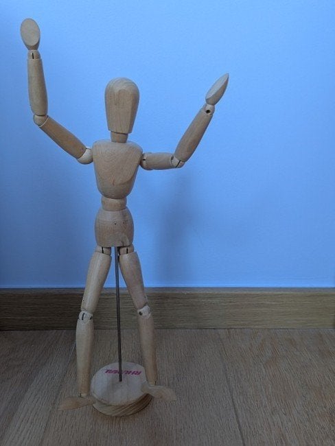 Ikea - mannequin en bois pour dessiner GESTALTA, Hobby en Vrije tijd, Tekenen, Ophalen, Gebruikt