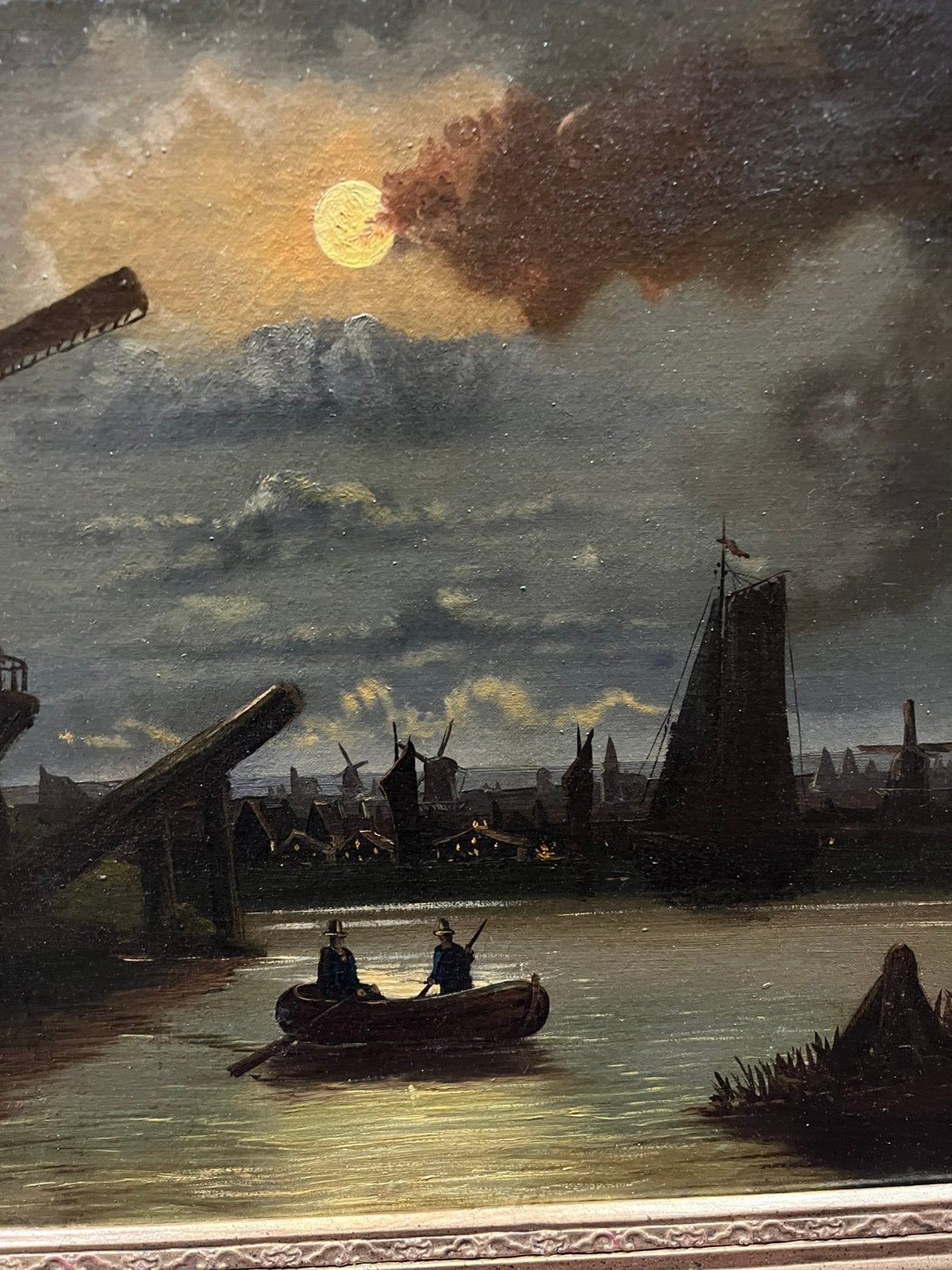 Pendant, Peint à la main, Peinture à l'huile, Enlèvement, Classique