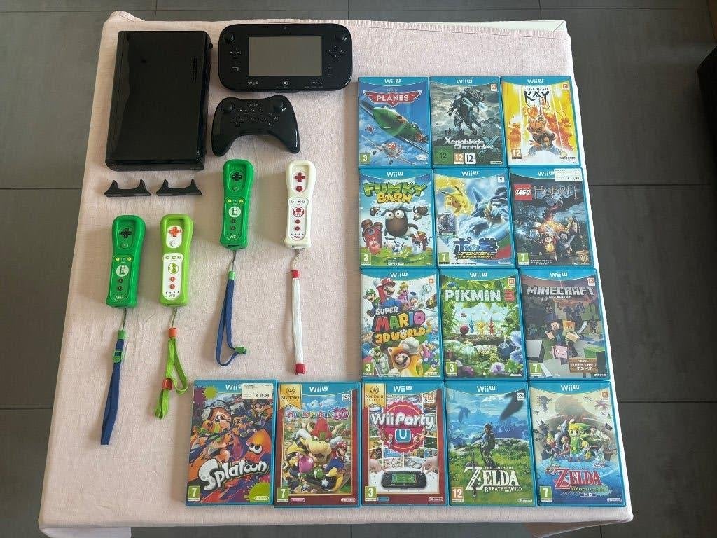 WiiU volledig met veel spelletjes en controllers, Games en Spelcomputers, Ophalen, Online, Overige genres, Zo goed als nieuw