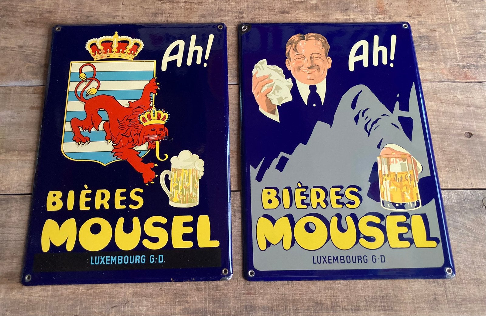 2 assiettes en émail, Collections, Enlèvement, Comme neuf