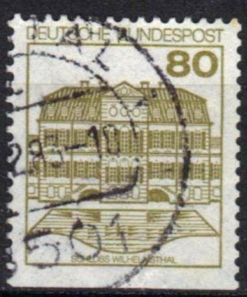 Allemagne Bundespost 1982 - Yvert 970b - Châteaux (ST), Envoi, Affranchi