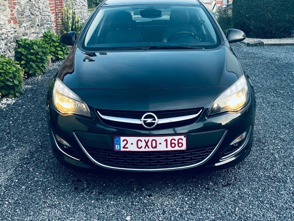 2015 Opel Astra  J: berline 5 portes., Auto's, Voorwielaandrijving, Alcantara, Zwart, 5 deurs