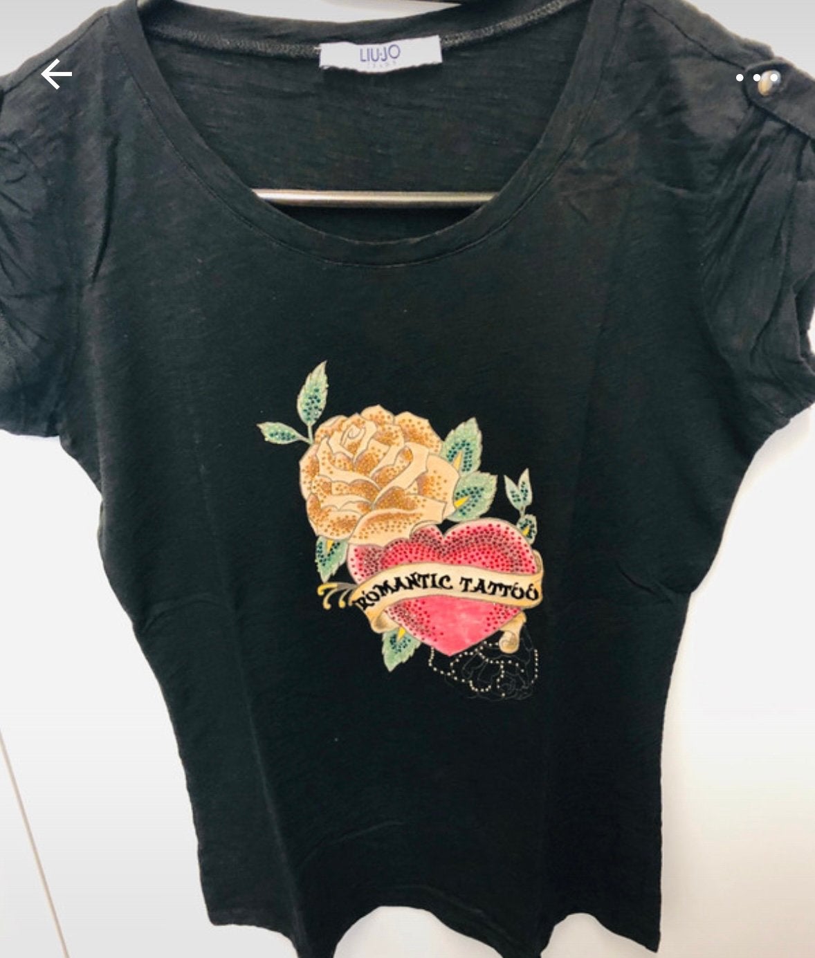 Zwart t-shirt van Liu Jo, Zwart, Ophalen of Verzenden, Zo goed als nieuw, Korte mouw