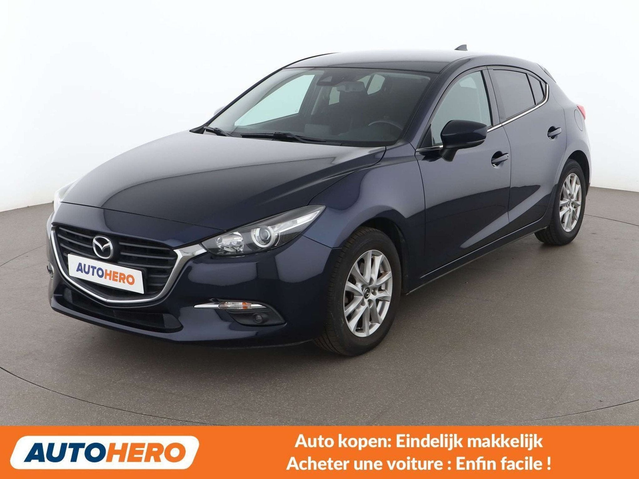 Mazda 3 2.0 Attraction (bj 2018), Auto's, Voorwielaandrijving, Stof, Gebruikt, Zwart