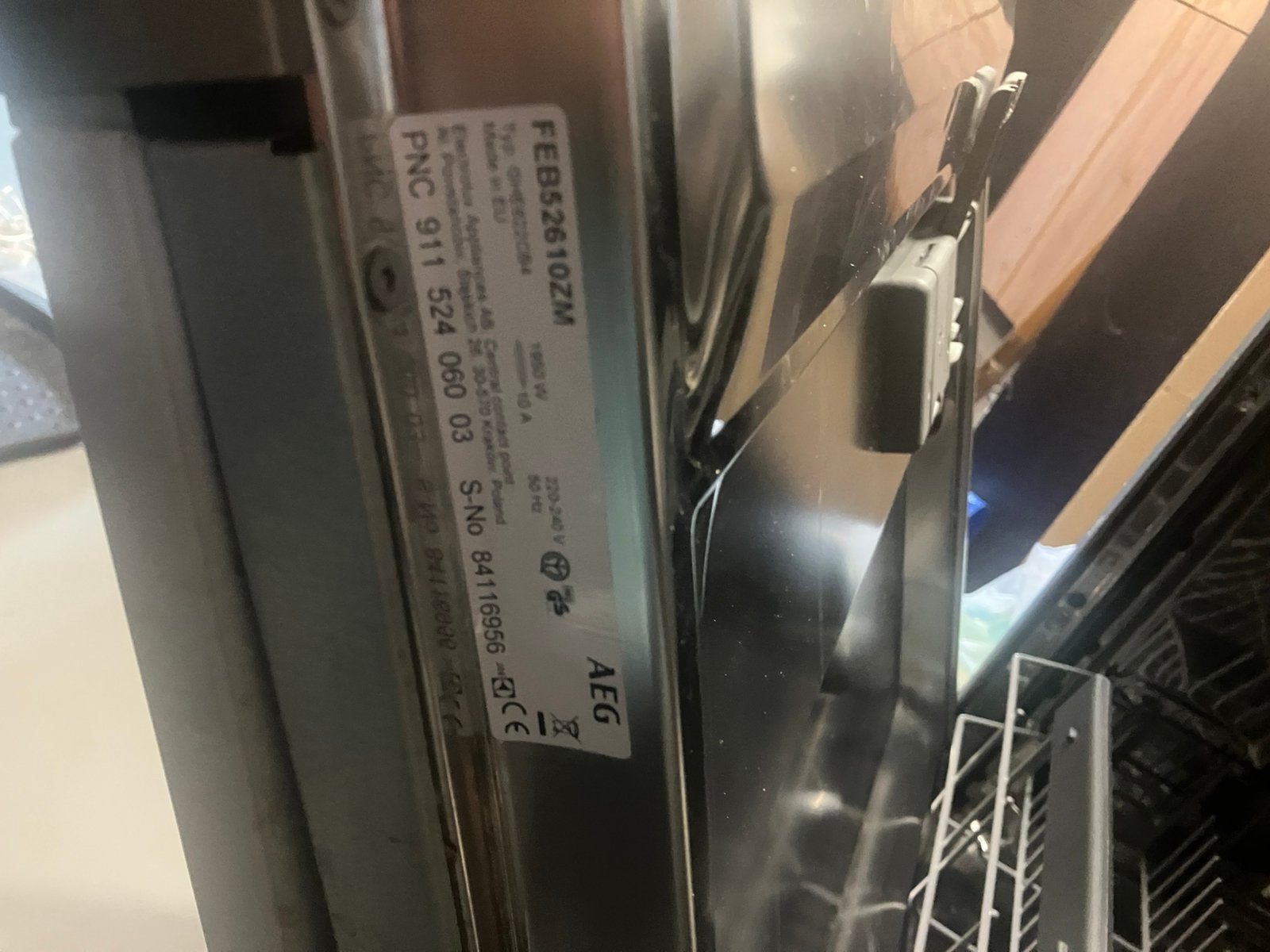Afwasmachine inbouw AEG, Elektronische apparatuur, Vaatwasmachines, Ophalen, Zo goed als nieuw