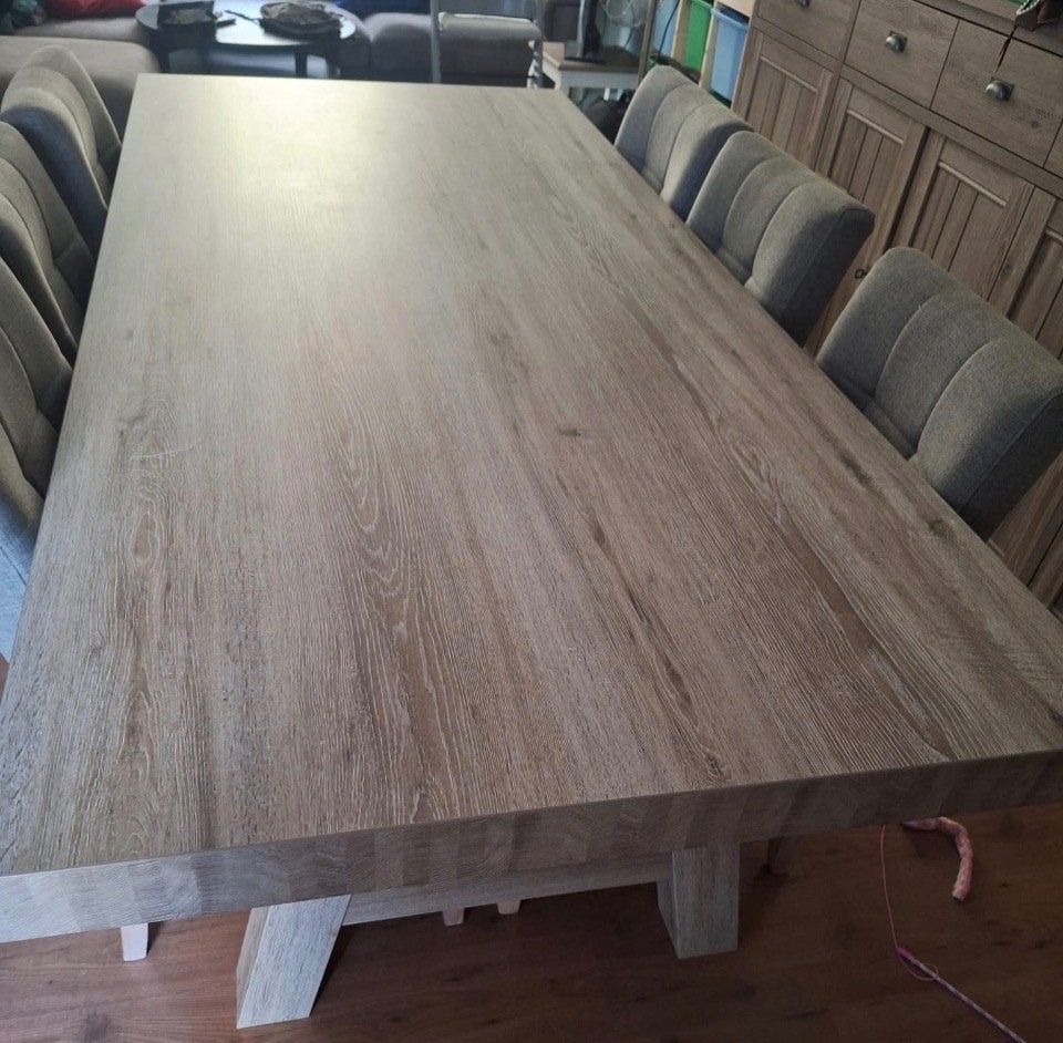 Eettafel, Huis en Inrichting, Tafels | Eettafels, Ophalen, 100 tot 150 cm, 200 cm of meer, Zo goed als nieuw