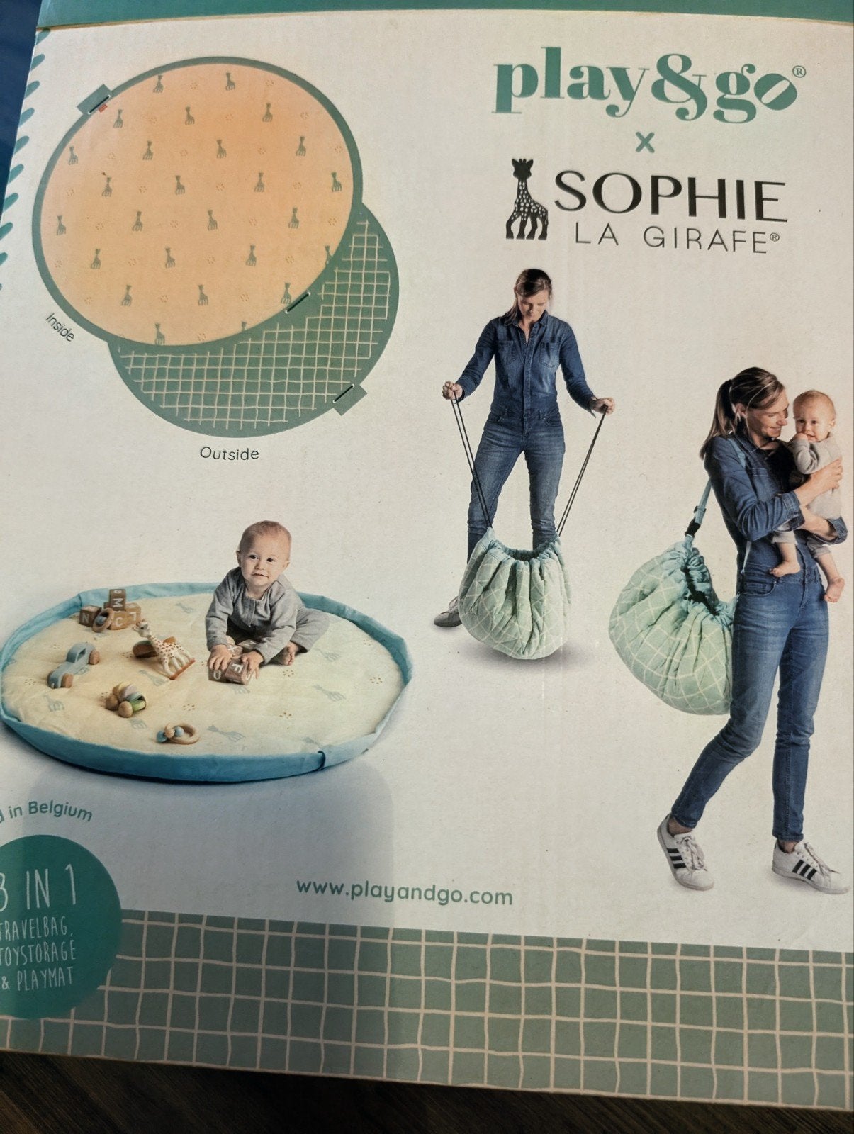 Speelmat, opbergtas en luiertas 3 in 1 Play & Go, Ophalen, Zo goed als nieuw