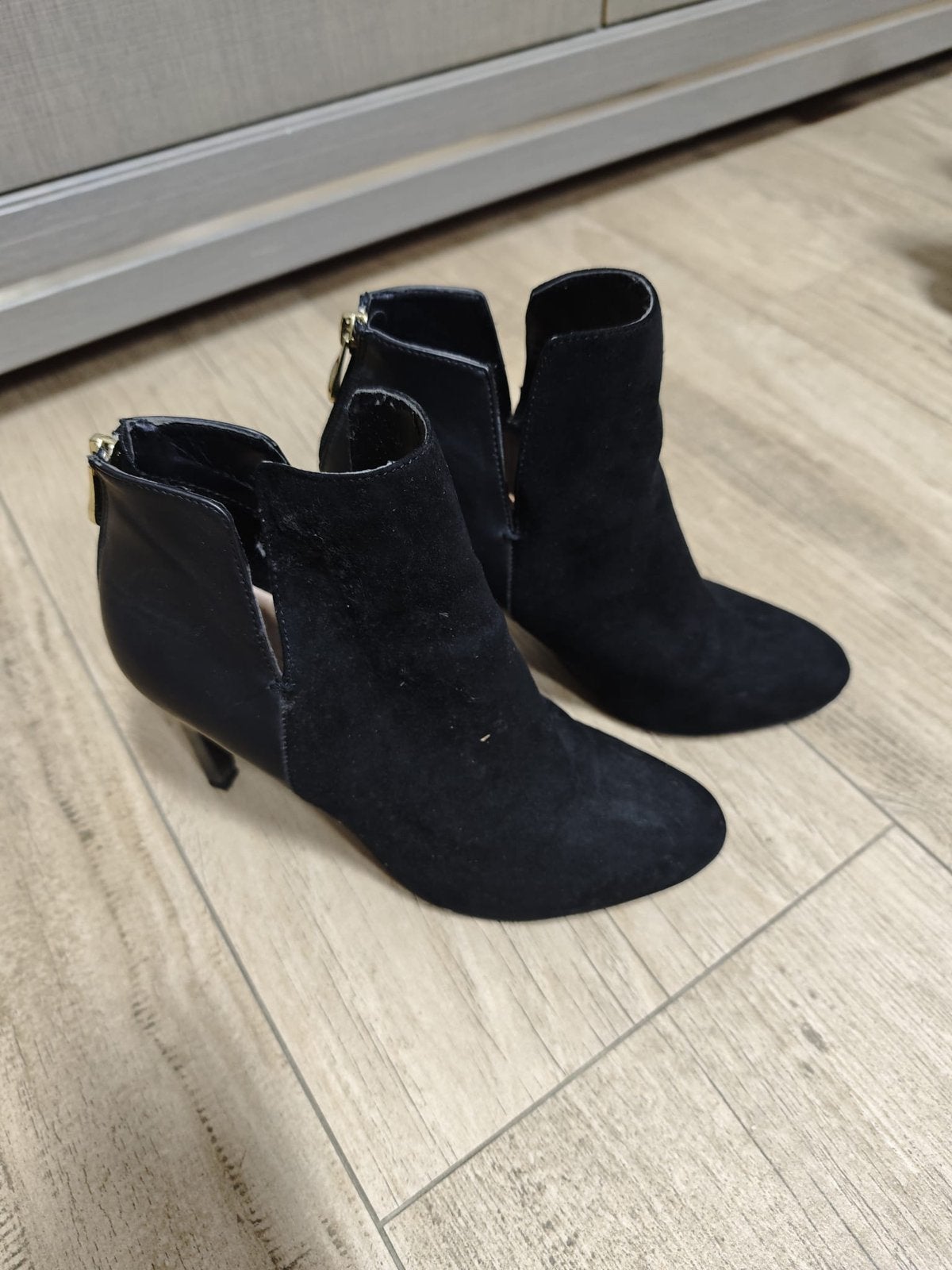 ZARA Suede Enkellaarsjes maat 38, Enlèvement, Comme neuf