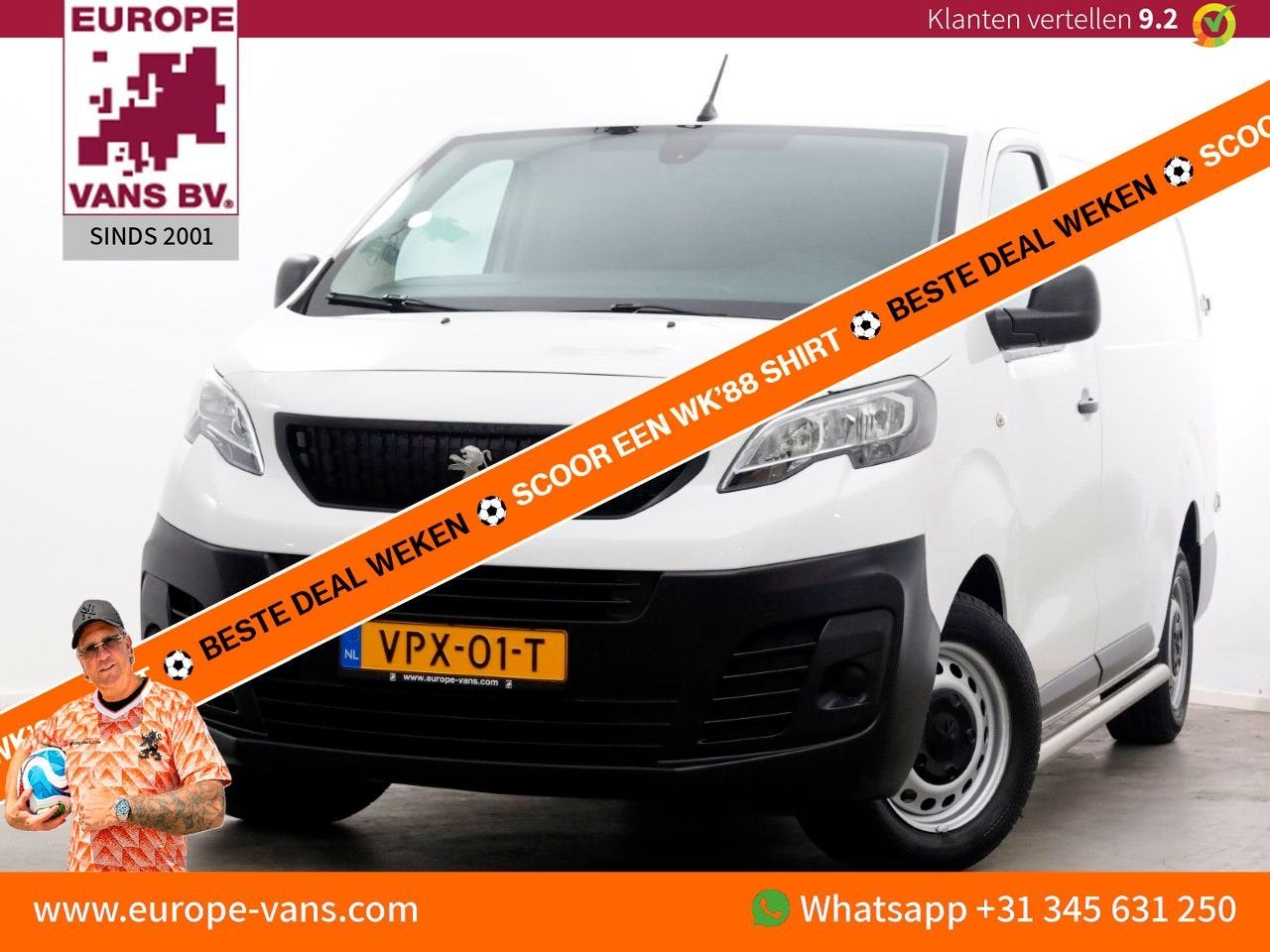 Peugeot Expert 1.5 BlueHDI 102pk L3 Premium Airco/Camera/Car, Parkeersensor, Wit, Bedrijf, 175 g/km