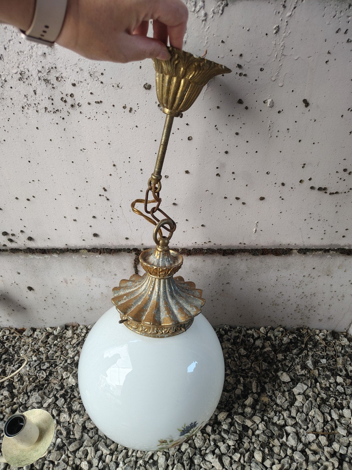Vintage hanglamp, Antiek en Kunst, Ophalen