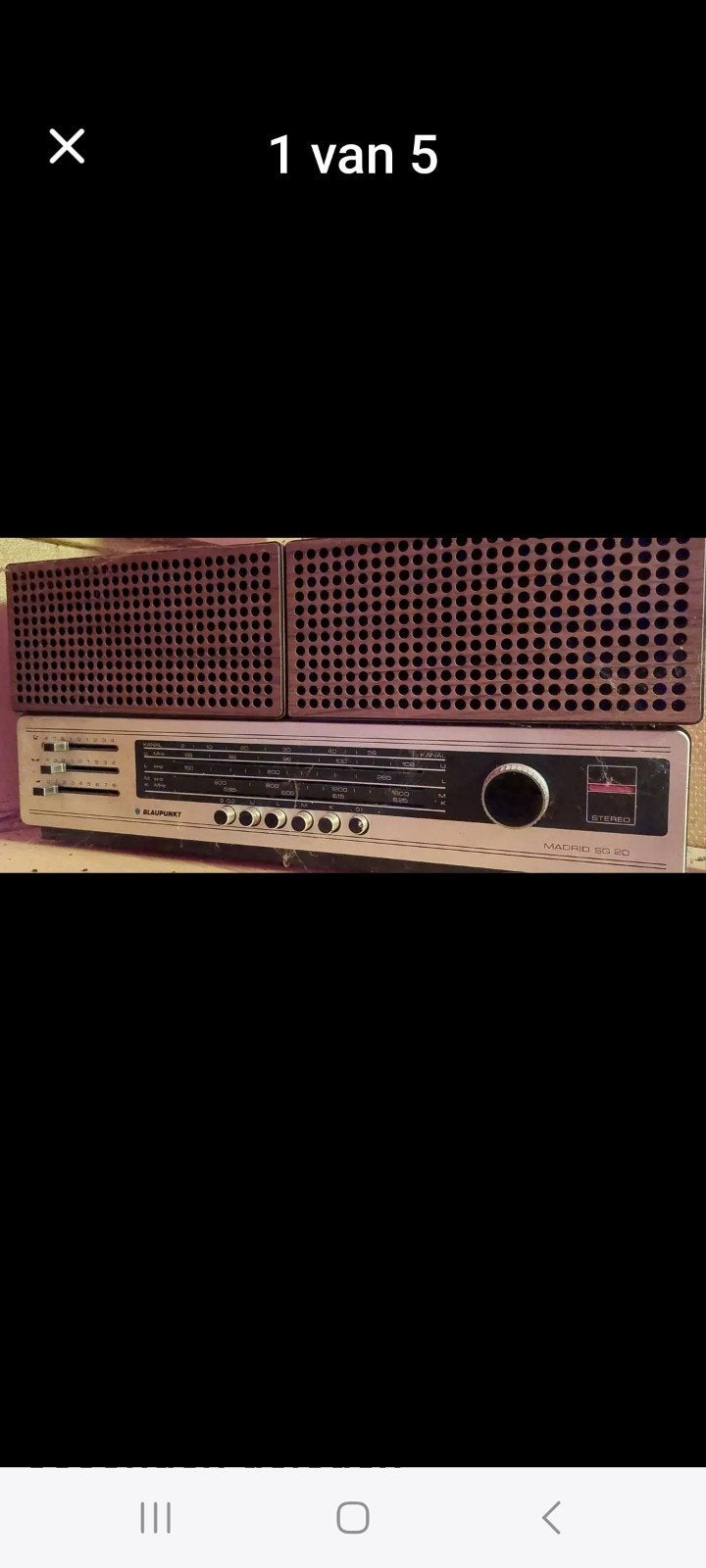 radio's en boxen, Enlèvement, Radio