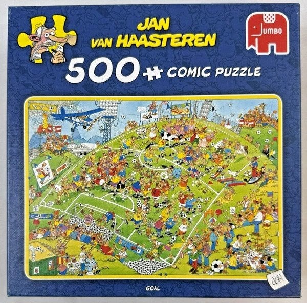 Puzzel Jan van Haasteren Jumbo Goal Comic Puzzle 500 stukjes, Verzenden, 500 t/m 1500 stukjes, Zo goed als nieuw, Legpuzzel
