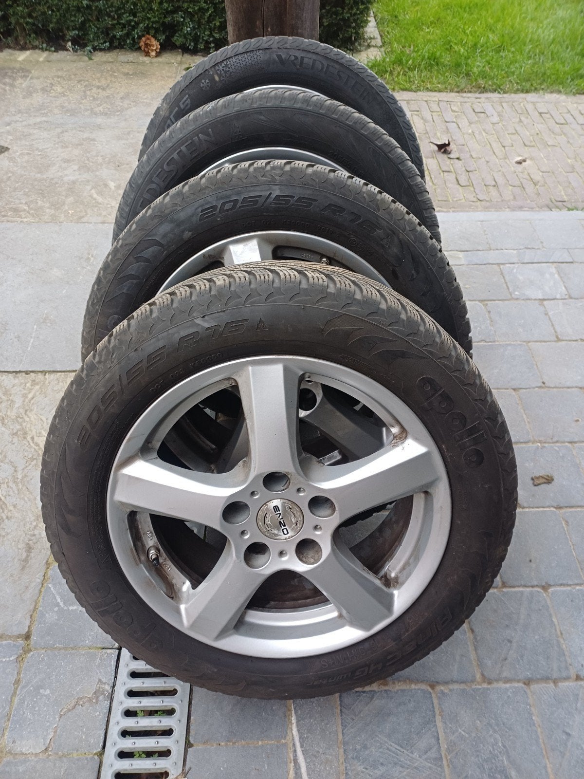 Alu velgen + banden 4 stuks, Auto-onderdelen, Ophalen, Band(en)