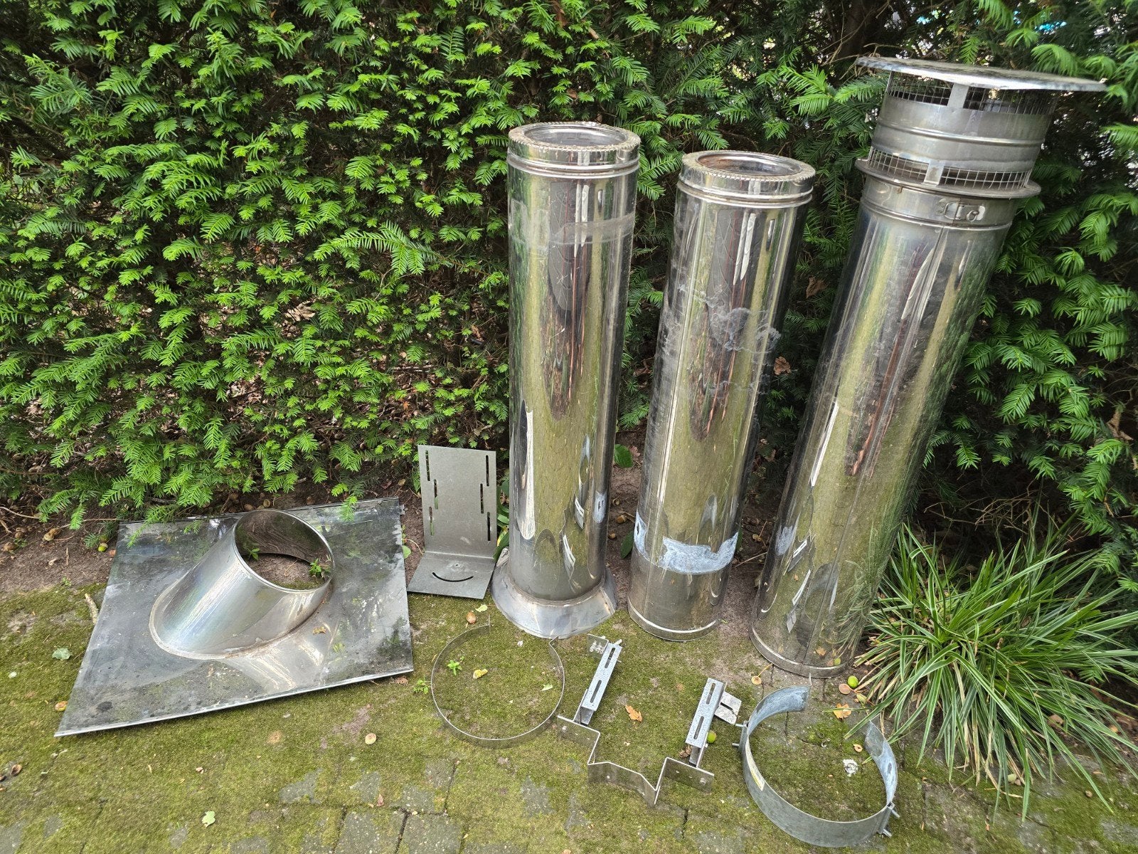 inox schouw Poujoulat Therminox 155, Ophalen, Inox, Gebruikt, 2 tot 4 meter
