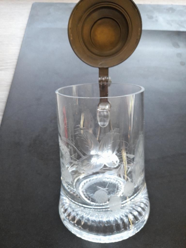 Bierpul met decoratie, Ophalen of Verzenden