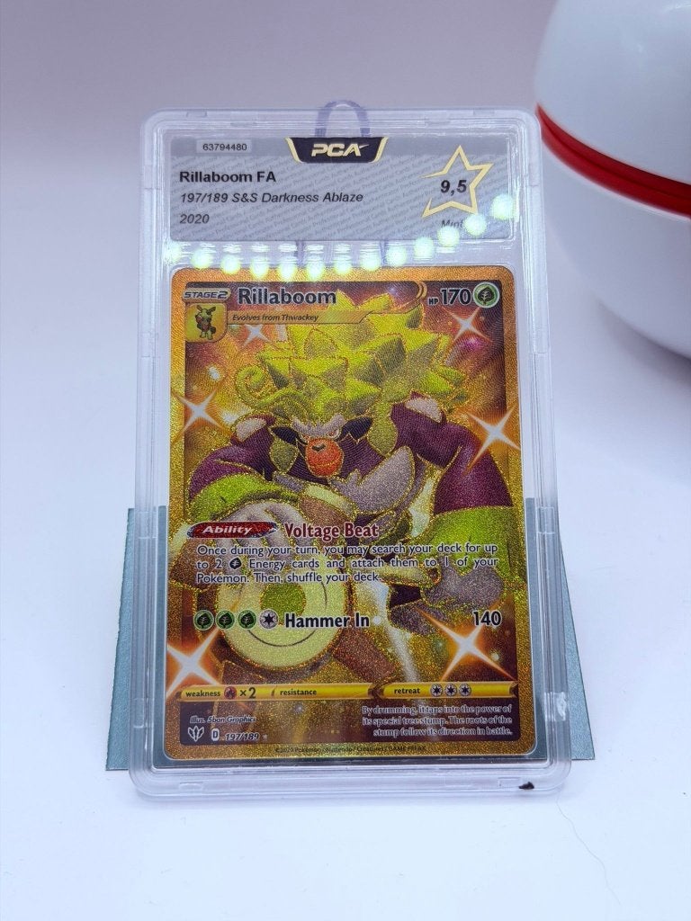 Rillaboom Darkness Ablaze PCA 9.5, Enlèvement ou Envoi, Neuf, Cartes en vrac, Foil
