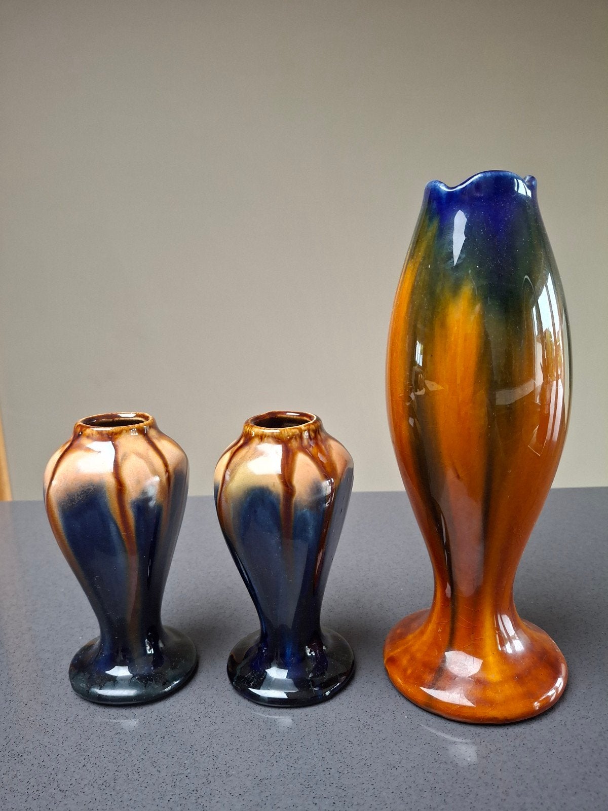 Vazen Set – Faïencerie de Thulin –, Ophalen