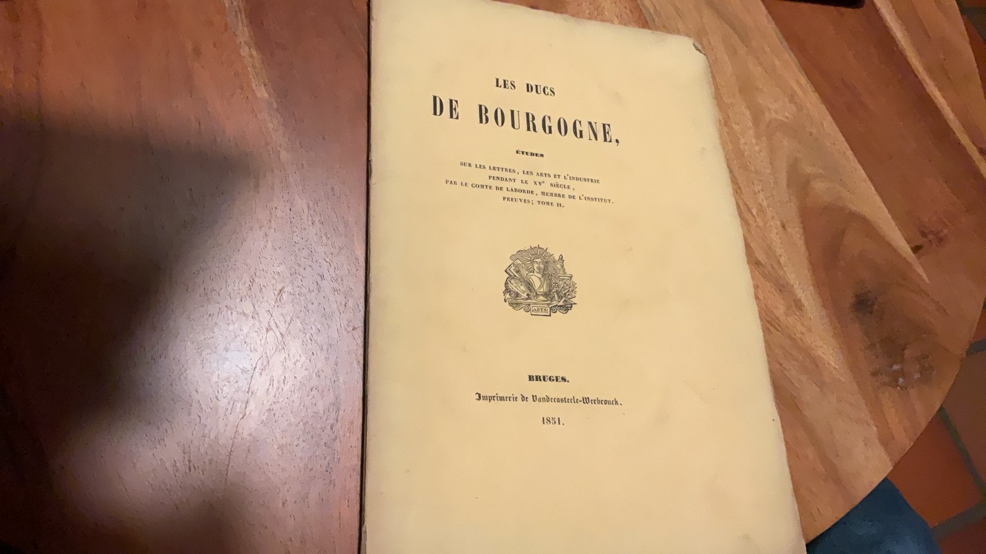 Brochure ancienne les ducs de bourgogne bruges 1851, Enlèvement ou Envoi, Comme neuf