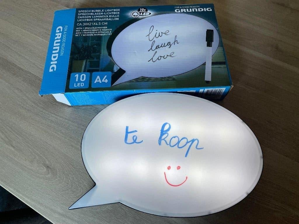 lichtbox spraakballon, Enlèvement ou Envoi