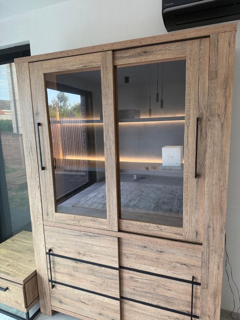 Barkast met ledverlichting, Avec porte(s), 150 à 200 cm, Comme neuf, Autres matériaux
