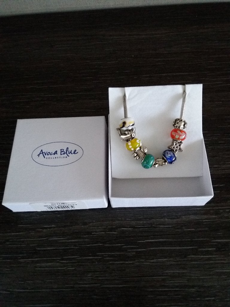 Avoca Blue - zilveren bedelarmband, Ophalen of Verzenden, Nieuw, Met bedels of kralen