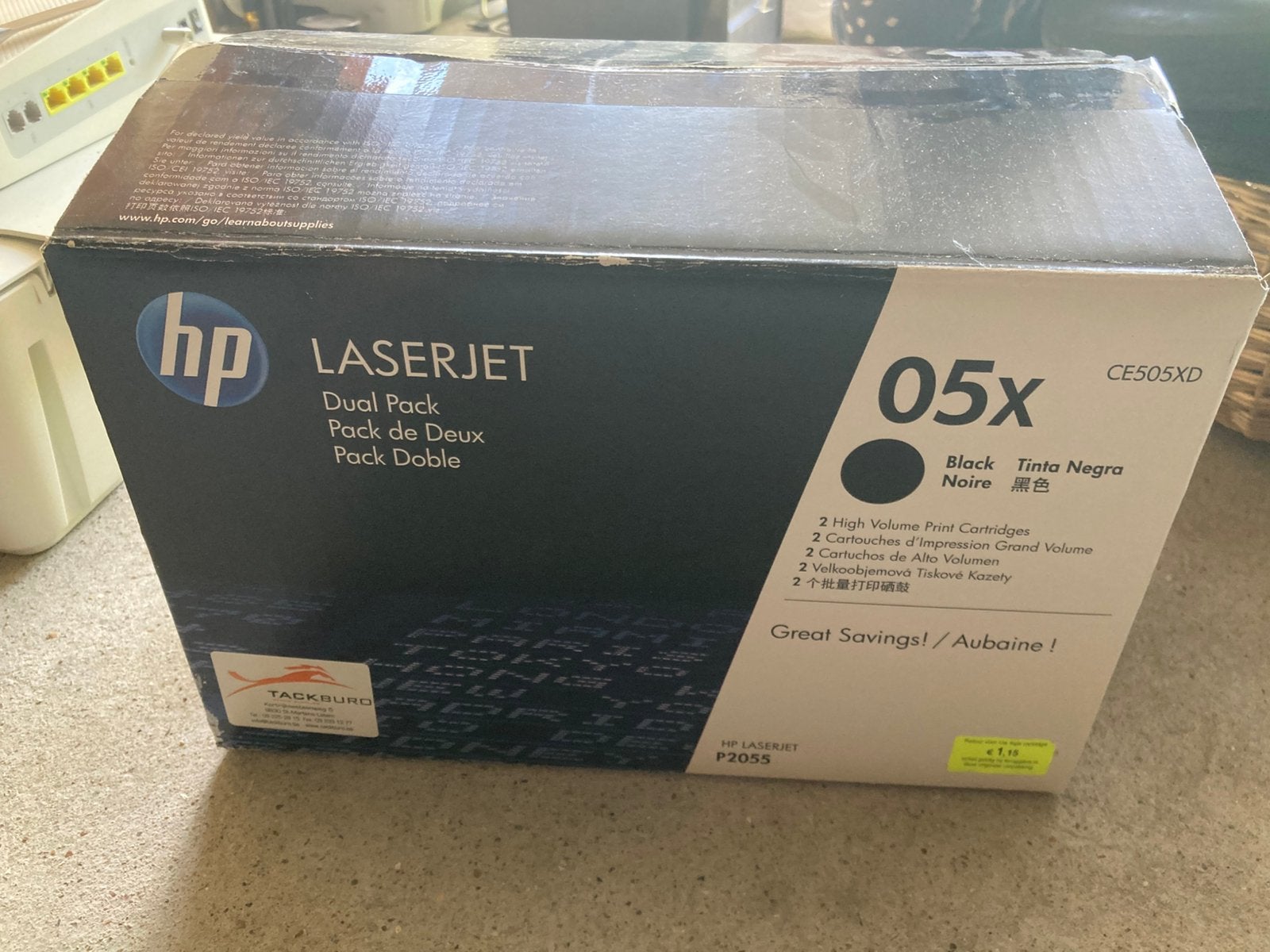 Printer cartridges HP P2055 CE505XD, Computers en Software, Printerbenodigdheden, Ophalen, Zo goed als nieuw