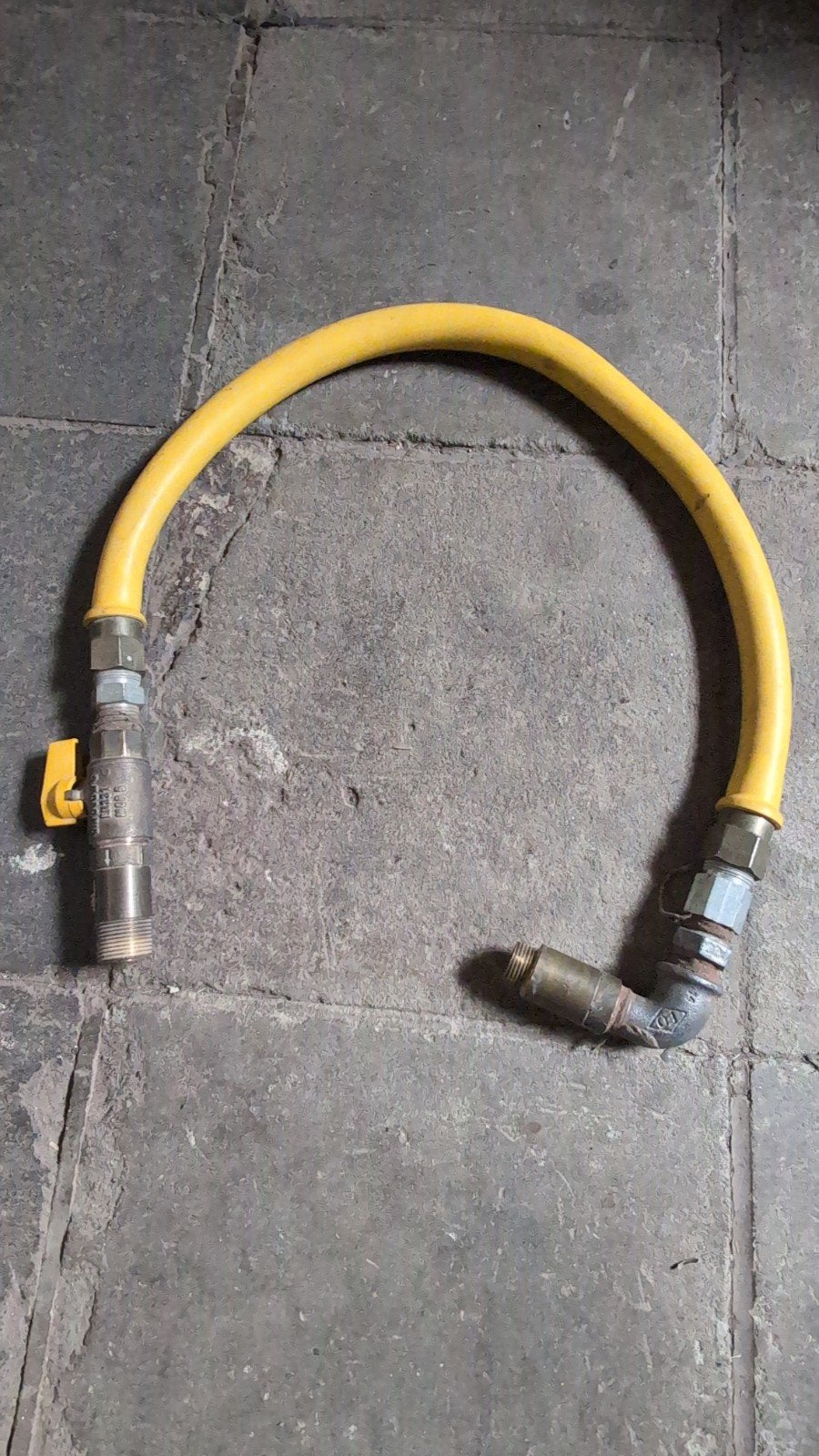 Raccordement de gaz flexible, Enlèvement
