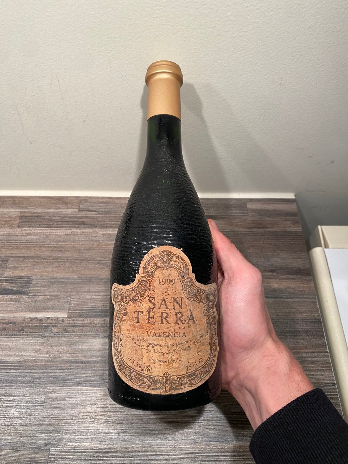 San Terra Valencia 1999, Collections, Pleine, Comme neuf, Enlèvement, Vin rouge