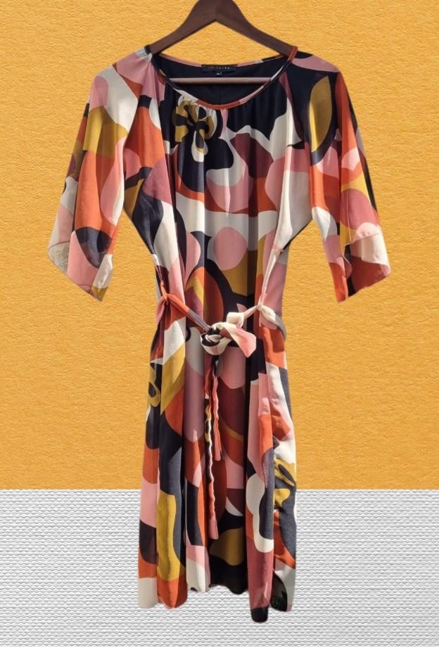 LOLA LIZA Jurk Maat 40 in Topstaat, Kleding | Dames, Maat 38/40 (M), Lola & Liza, Oranje, Ophalen of Verzenden