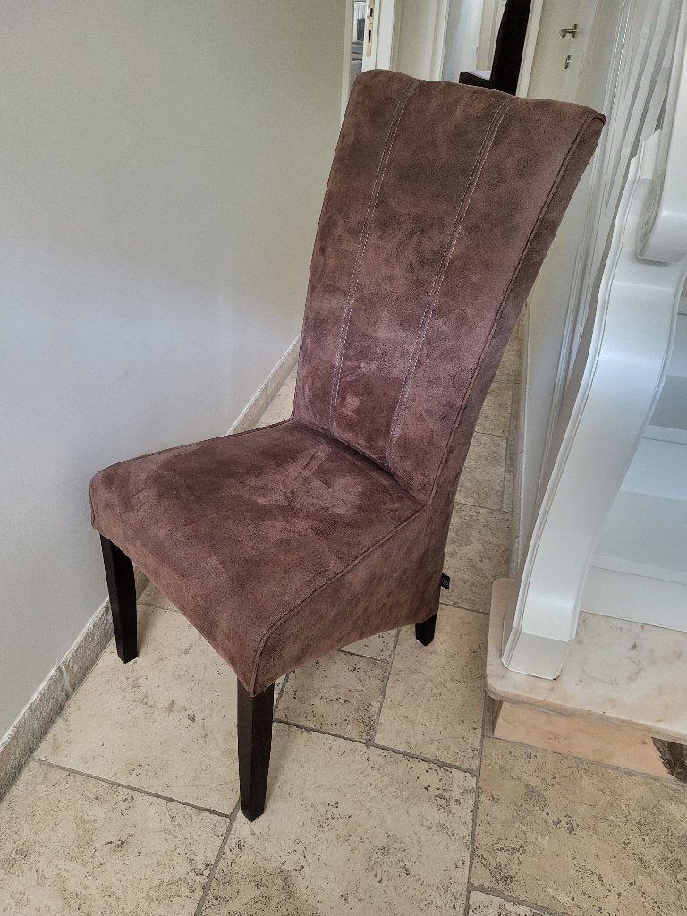 Eetkamerstoel met hoge rug, Maison & Meubles, Chaises, Comme neuf, Enlèvement, Cinq, Six Chaises ou plus, Tissus