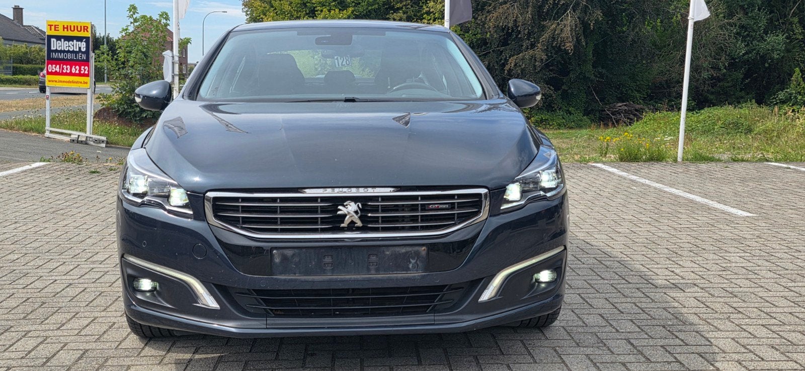 Peugeot 508 _ 2.0 _ 100kw/gt line _ 1ste hands _ euro 6b!, 4 cilinders, Leder, Bedrijf, Zilver of Grijs
