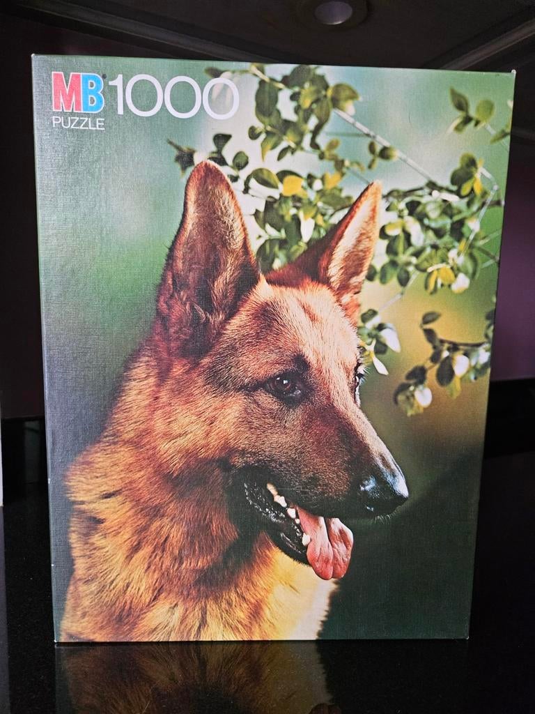 PUZZEL 1000 stukjes (Duitse Herder), Enlèvement, Plus de 50 pièces, Utilisé