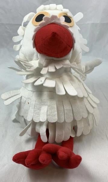Interimage Fabeltjeskrant Juffrouw Ooievaar Handpop 30cm, Overige merken, Overige typen, Zo goed als nieuw, Middelgroot (20 tot 80 cm)