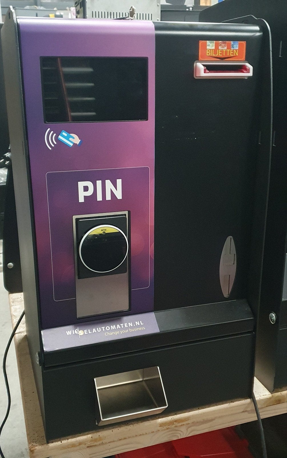 Wisselautomaat alberci contactloos betalen, Verzamelen, Automaten | Overige, Ophalen, Zo goed als nieuw