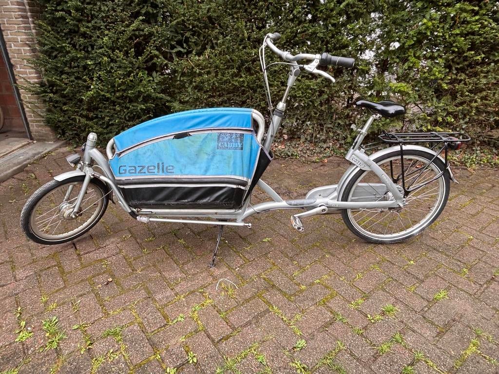 Gazelle bakfiets, Ophalen, Zo goed als nieuw, Gazelle