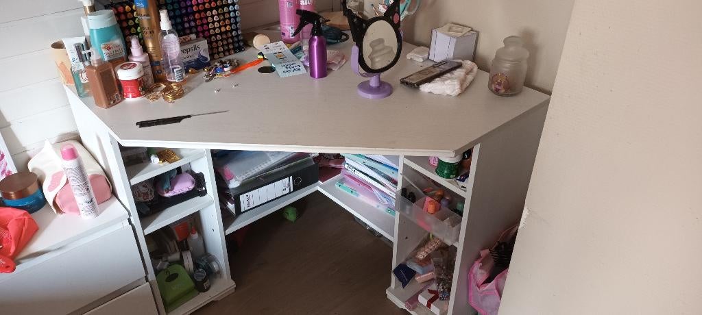 Hoekbureau, Huis en Inrichting, Bureaus, Ophalen, Opbergruimte, Spaanplaat of MDF, Hoekbureau