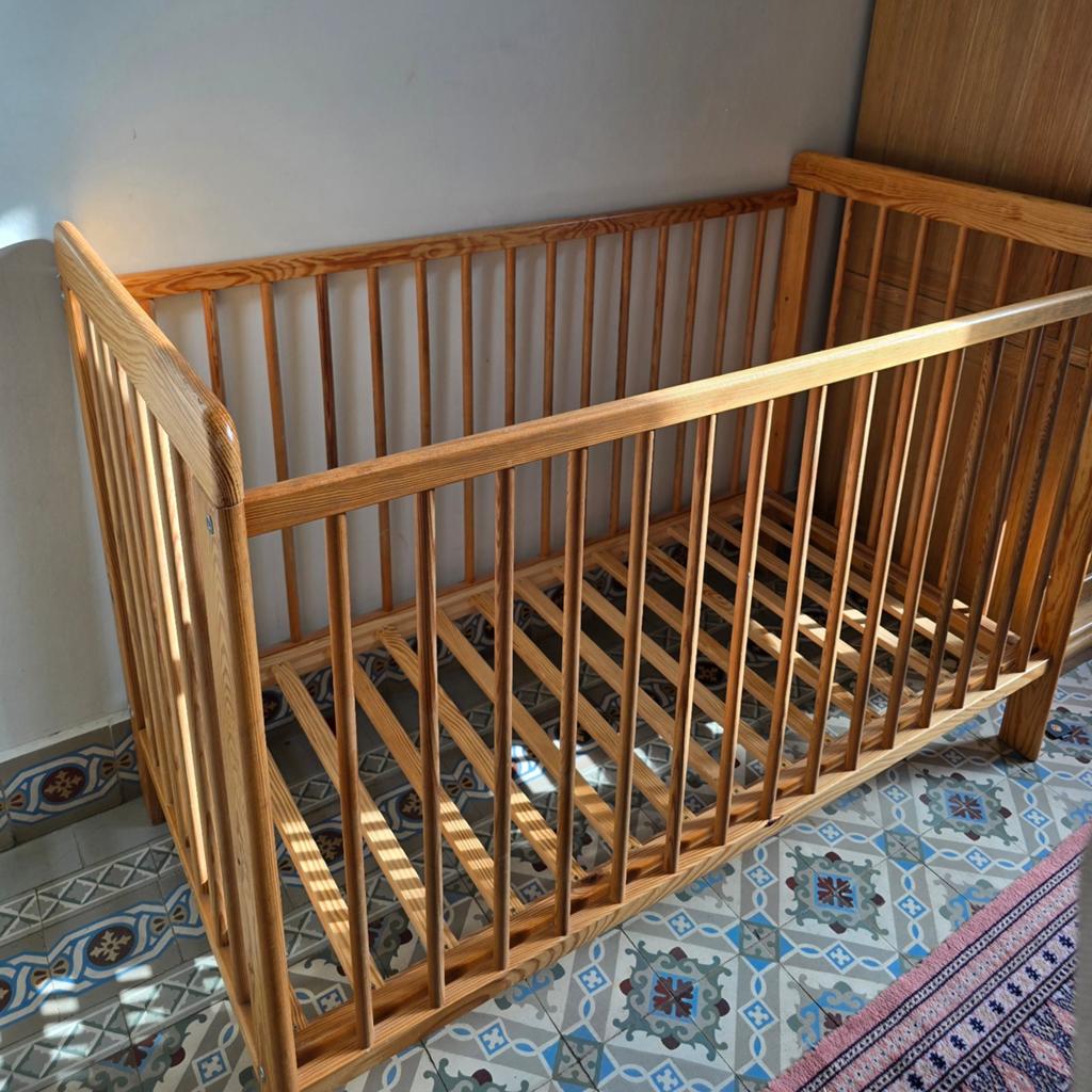 Houten Babybed (120x60 cm) met Matras -, Ophalen