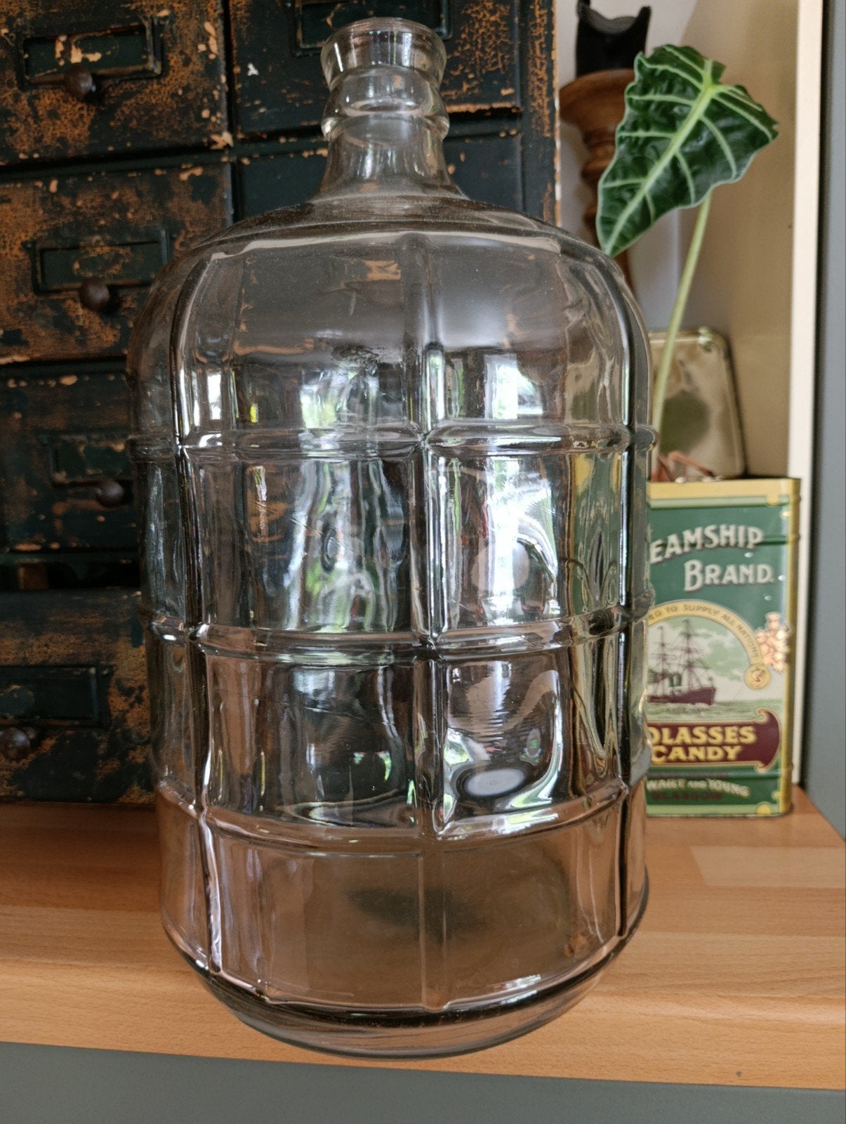 Gallon en verre vintage made in Italie, Enlèvement ou Envoi